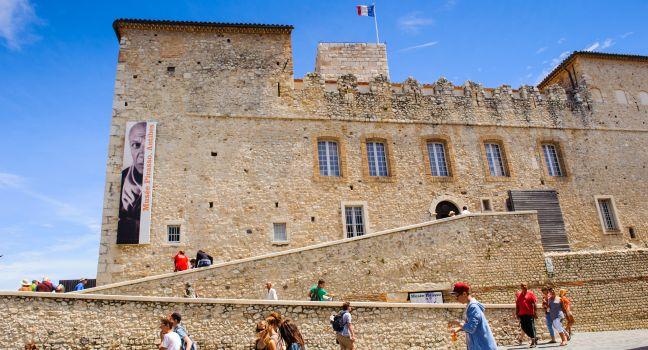ANTIBES, FRANCE - JUN 25, 2014:  Museum of Picasso in the Old town of Antibes, Cote d'Azur, France. Antibes was founded as a 5th-century BC Greek colony