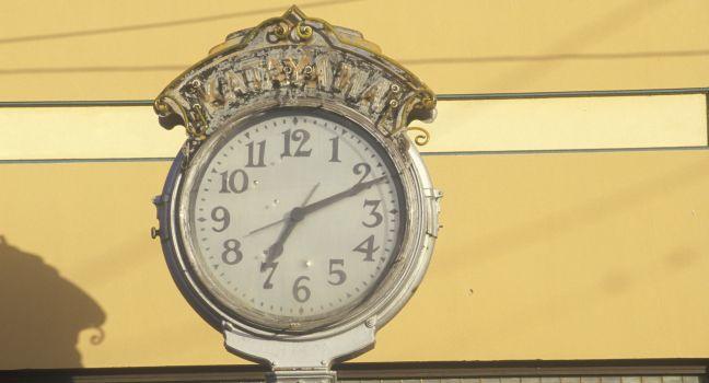 Antique street clock, Lompoc, CA