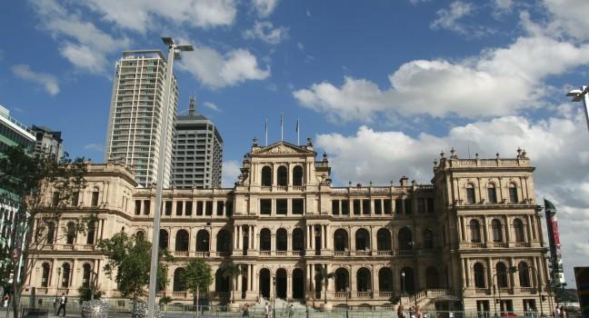 The neo-Italianate style Treasury building in Brisbane, Australia; 