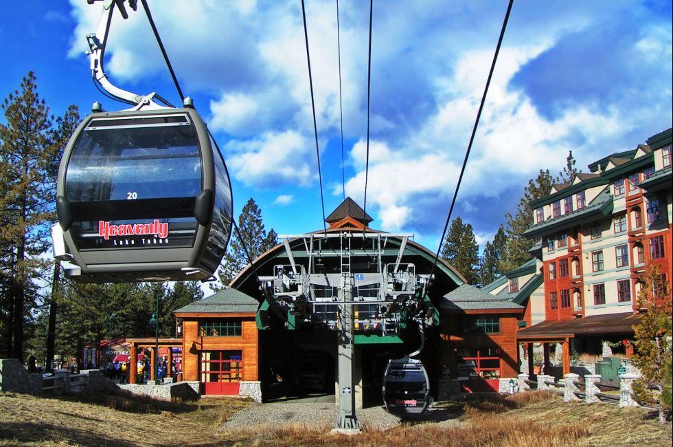 Gondolas in Lake Tahoe, California