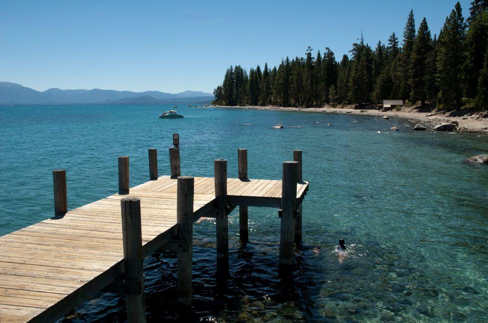 Pier at Sugar Pine Point State Park at Lake Tahoe
