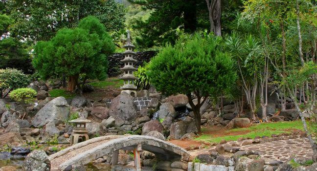 Japanese Garden in Kepaniwai Park and Heritage Gardens.