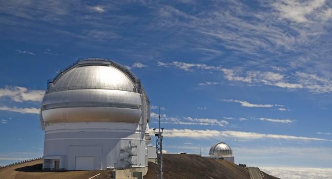 The Gemini and UK Infrared Observatories  atop the Mauna Kea volcano in Hawaii Big Island.