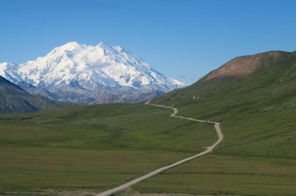A Photo of Mt. McKinley in Denali National Park, Alaska.