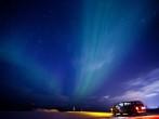 Aurora Borealis or Northen Lights near Fairbanks, Alaska. 