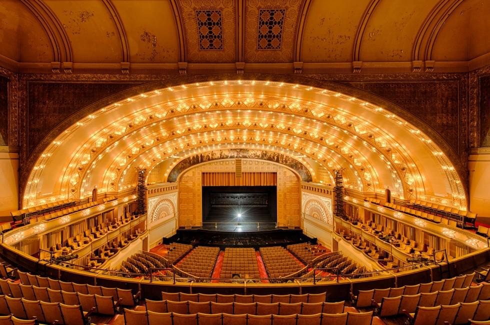 CHICAGO - OCTOBER 14: Empty Auditorium Theatre of Roosevelt University on October 14, 2012 in Chicago, Illinois.