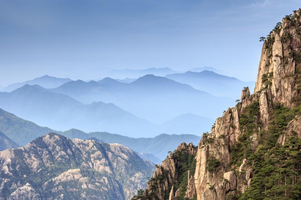 Mountain Huangshan in the morning, Anhui province,China.
