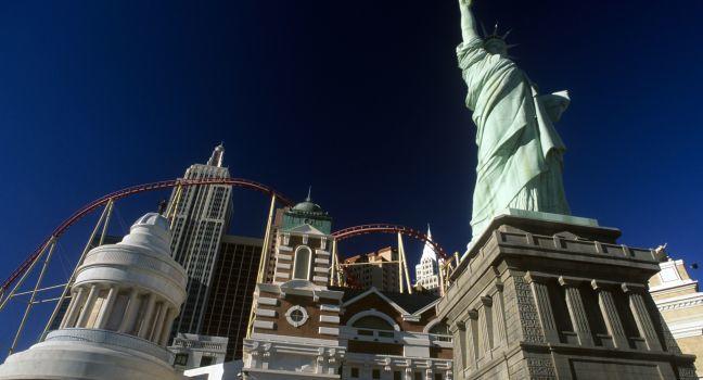 New York New York hotel Statue of Liberty Roller Coaster , Las Vegas, NV