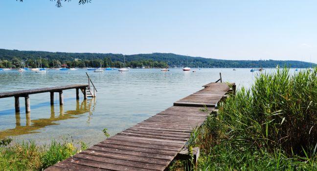 Lake Ammersee near Munich in Bavaria, Germany