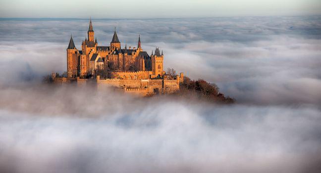 German Castle Hohenzollern over the Clouds; Shutterstock ID 138687191; Project/Title: World's 20 Most Spectacular Palaces; Downloader: Fodor's Travel