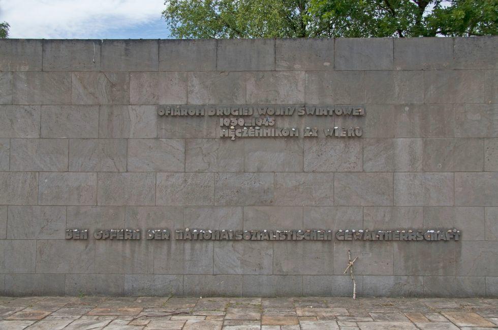 Bergen-Belsen, Germany - June 22, 2008: Lohheide, memorial monument at the Bergen-Belsen memorial.