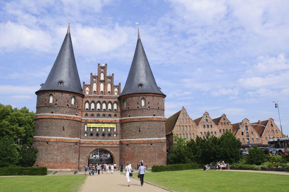 Holsten Gate - L&#xc3;&#xbc;beck, Germany; Shutterstock ID 65094772; Project/Title: Fodors; Downloader: Melanie Marin