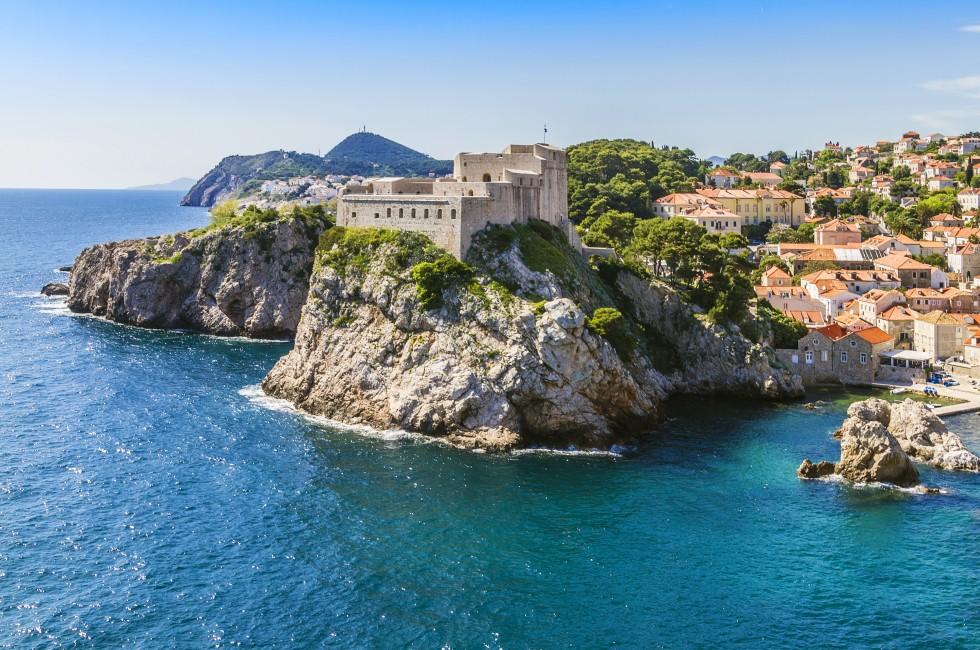 Lovrijenac Fort guards the northern harbor entrance. Dubrovnik - UNESCO World Heritage Site. Croatia, Europe.