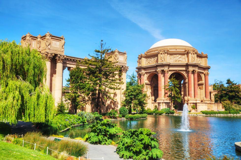 The Palace of Fine Arts in San Francisco, California.