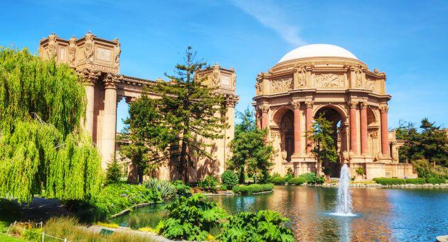 The Palace of Fine Arts in San Francisco, California.