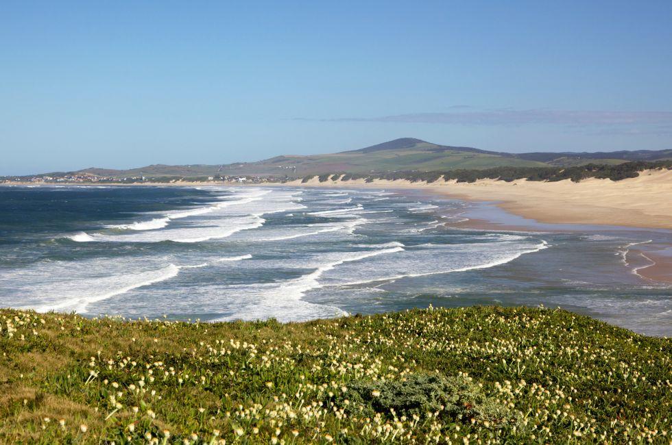 The beach at the holiday hamlet of Boknes, in the Eastern Cape's Sunshine Coast, South Africa.