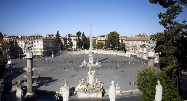 Piazza del Popolo, Villa_Borghese, Piazza del Popolo, and Flaminio, Rome, Italy