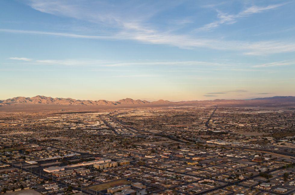 Las Vegas Nevada - December 14 : Aerial view of residencial North Las Vegas, December 14 2014 in North Las Vegas, Nevada.