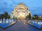 white Cathedral of St. Sava in Belgrade at evening, Serbia; Shutterstock ID 249613117; Project/Title: Viking Licensing; VK_2014; Downloader: Fodor's Travel