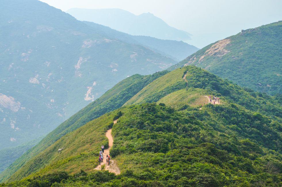 Hong Kong hiking trail scenery - Dragon's Back