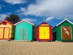 Bathing boxes on Brighton beach - Melbourne - Australia