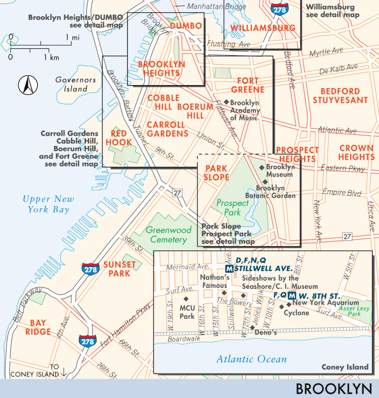 Map of Brooklyn Brooklyn Fodor's Travel Guides