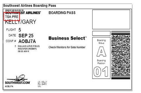 South West Boarding Pass