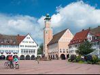 Upper Market Square with City Hall, Freudenstadt, Black Forest, Baden-W&#xfc;rttemberg, Germany, Europe.
