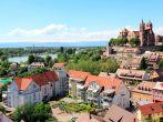 View of Breisach in Germany at the edge of the Rhine.