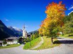 Nice  old church in Cortina dAmpezzo, Dolomites, Veneto, Italy