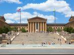 Philadelphia art museum entrance - Pennsylvania USA.
