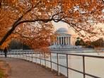 Washington DC, Jefferson Memorial in autumn.