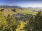 Aerial view of the city of Jackson Hole