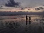 Beach Scene at Twilight. Chiriqui, Panama ( 