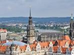 Dresden, Germany; Panoramic view of Dresden from the city hall; 
