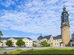 City Castle of Weimar with medieval tower in Germany.