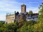 Landscape with Wartburg Castle in Eisenach, Germany.