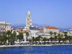 Diocletian palace in Split, Croatia - architecture travel background;