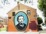 Edgar Allan Poe's house on 7th and spring garden Street, Philadelphia, Pennsylvania.