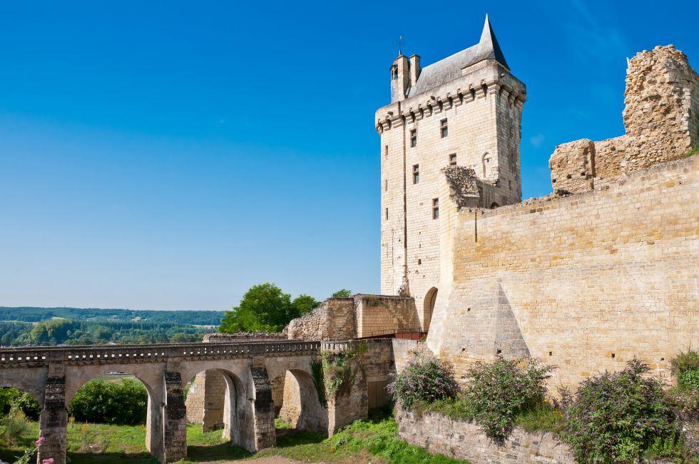 Chinon chateau, France; 