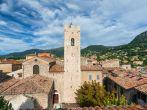 Panoramic view of beautiful small village Vence in France.