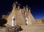 Entry to St. Francis de Asis Mission in Ranchos de taos, New Mexico;