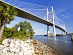 Dames Point Bridge FL-9A Saint John's River Crossing At Jacksonville;  