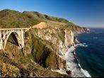 Bixby Creek Bridge is a reinforced concrete open-spandrel  arch bridge in Big Sur, California.; 