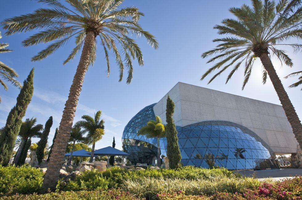 ST. PETERSBURG, FLORIDA - JANUARY 31: Exterior of  Salvador Dali Museum January 31, 2013 in St. Petersburg, FL. The museum houses the largest collection of the works of Salvador Dali outside Europe.; 