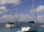Caribbean sea. Island Tortola. Sailing vessels.; 