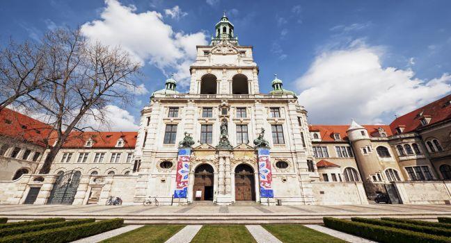 Famous bayerisches nationalmuseum in munich.