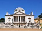A view of Chiswick House in West London. The building and beautiful landscaped gardens were built in 1729 by the Earl of Burlington to showcase his art collection.