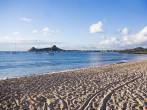 cool beach landscape at Reduit St Lucia