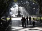 Silhouette of family walking to fountain; Shutterstock ID 533345; Project/Title: Photo Database Top 200 Slideshow